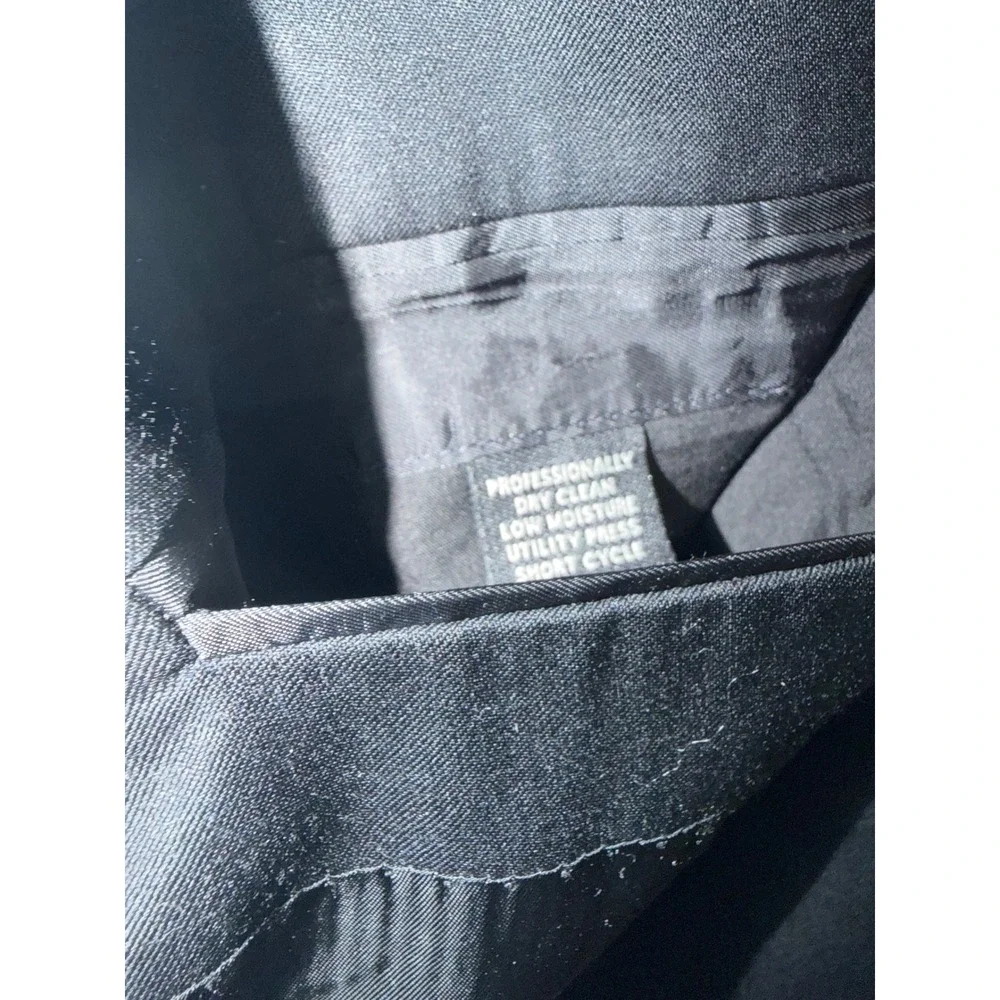 Jos A Bank Signature Collection Blazer 44L Wool Tailored Fit Charcoal Windowpane
